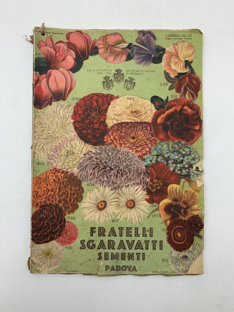 Fratelli Sgaravatti, sementi. Padova. Pubblicazione semestrale, 1° gennaio 1930
